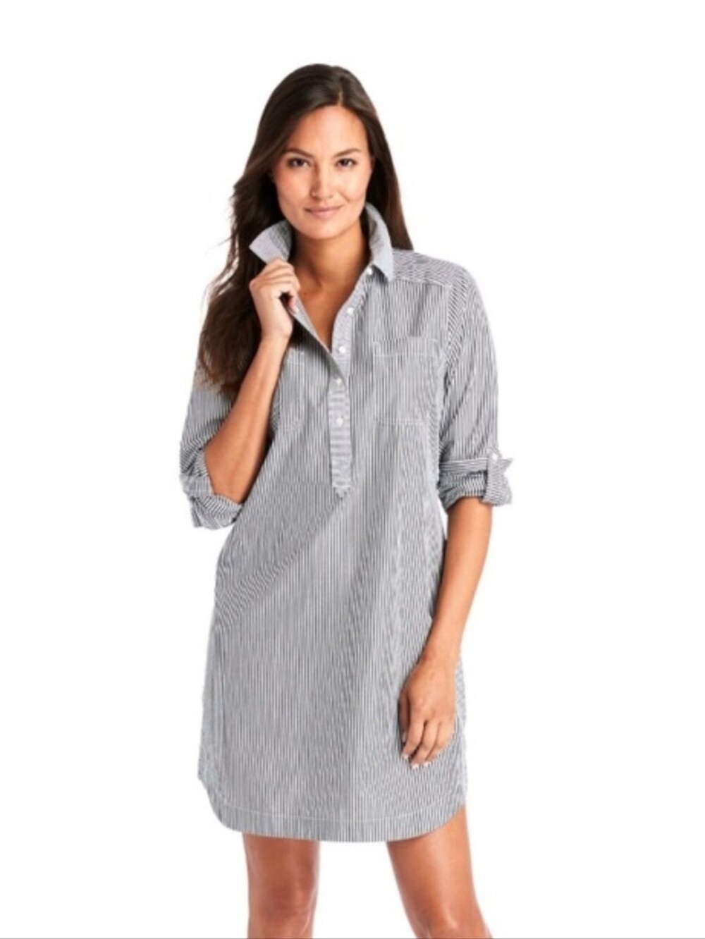 Vineyard Vines Striped Cotton Shirt Dress 4